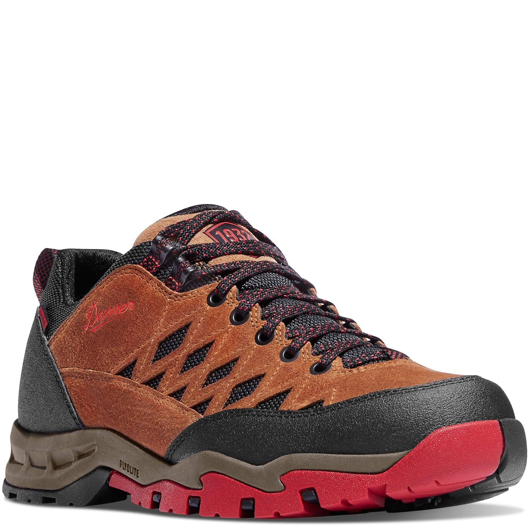 Danner Men s TrailTrek Light 3x22 Brown Red Hiking Shoe 49.94